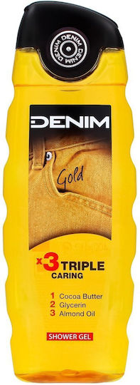 Denim Gold Bubble Bath Gel for Men with Almond and Chocolate Scent 400ml