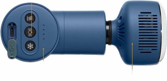 Medisana MG600 Gun Massage for the Neck, the Head, the Waist, the Back, the Legs, the Body & the Hands with Vibration and Heating Function Blue