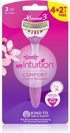 Wilkinson Sword Xtreme 3 Beauty Ξυραφάκια Σώματος μιας Χρήσης με 3 Λεπίδες & Λιπαντική Ταινία 6τμχ