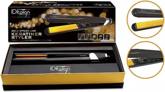 ID Italian Gold Styler Liner Keratiner Ψαλίδι Μαλλιών για Μπούκλες 23mm 65W