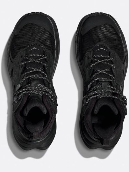 HOKA Anacapa 2 Mid GTX Γυναικεία Ορειβατικά Μποτάκια Αδιάβροχα με Μεμβράνη Gore-Tex Μαύρα