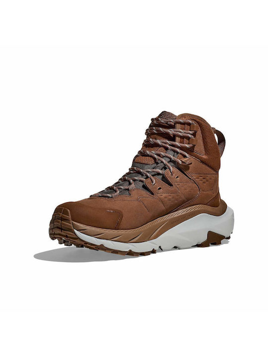 Hoka Kaha 2 GTX Men's Hiking Boots Waterproof with Gore-Tex Membrane Brown