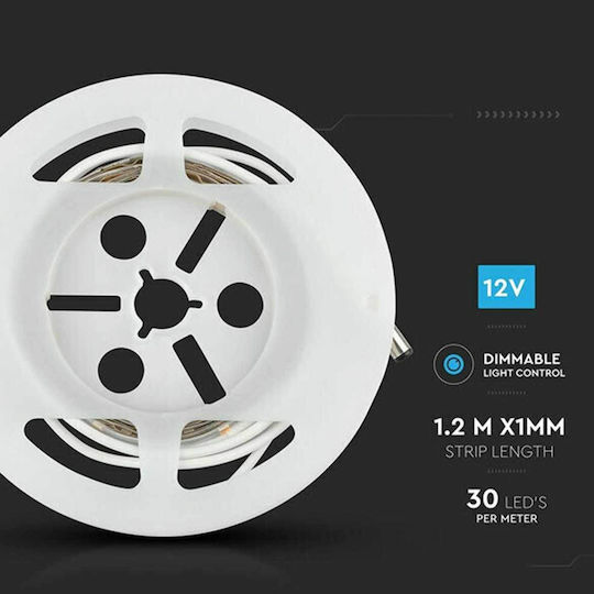Bandă LED 12V Alb Rece Lumină 1.2m cu Senzor de mișcare
