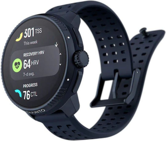 Suunto Race Stainless Steel 49mm Αδιάβροχο Smartwatch με SIM και Παλμογράφο (Midnight)