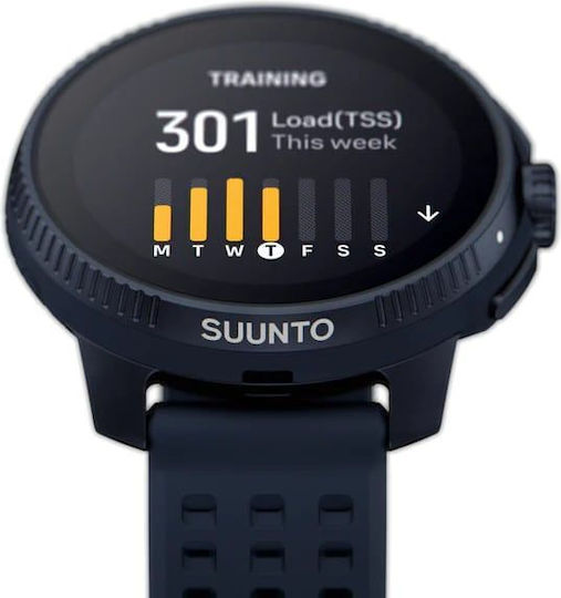 Suunto Race Stainless Steel 49mm Αδιάβροχο Smartwatch με SIM και Παλμογράφο (Midnight)