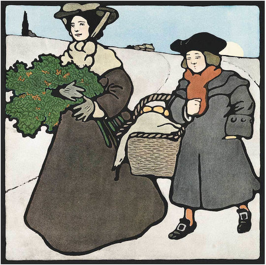 Christmas 1899 Painting on Canvas 120x120cm