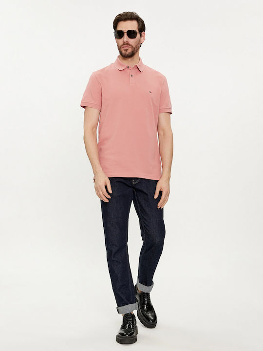 Tommy Hilfiger Herren Kurzarmshirt Polo Pink