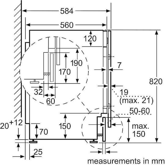 Bosch Πλυντήριο-Στεγνωτήριο Ρούχων 7kg/4kg Ατμού 1355 Στροφές με Wi-Fi