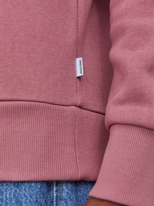 Sweatshirt Fleece with Hood Pink Dark