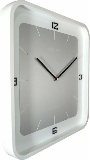 Nextime Ρολόι Τοίχου Γκρι Ø40cm Nextime Ρολόι Τοίχου Γκρι Ø40cm