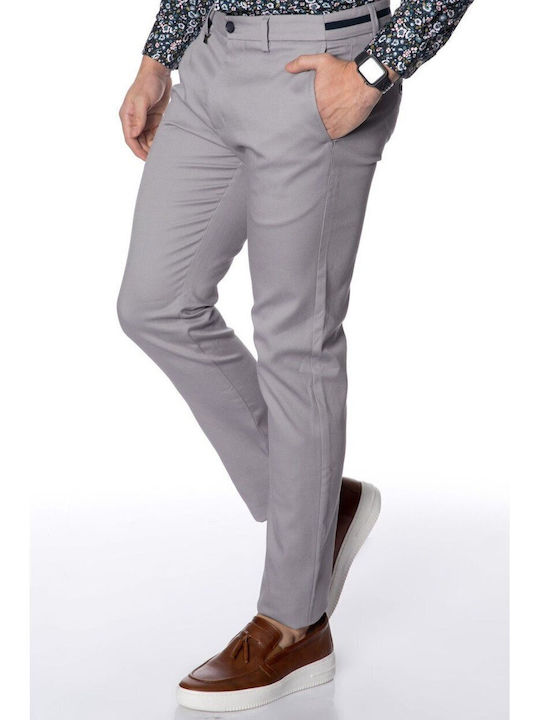 Hose Chino Elastisch in Schlanker Passform Grey
