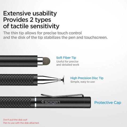 Spigen Universal Stylus в Черен цвят APP07078