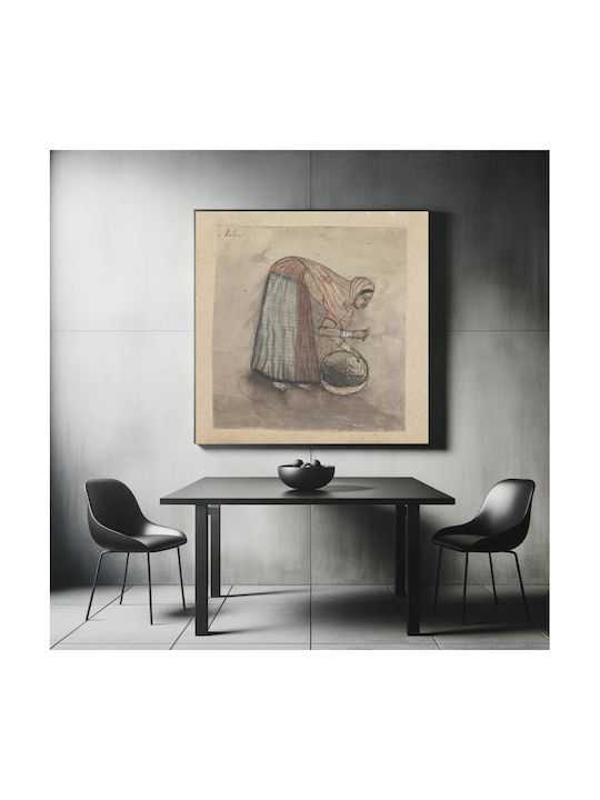 Bending Over Πίνακας σε Καμβά 110x110cm
