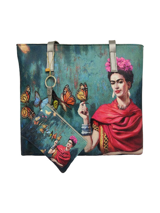 Gift-Me Frifa Kahlo Damen Tasche Schulter Mehrfarbig