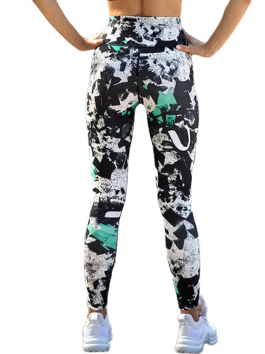 Axidwear Ausbildung Frauen Lang Leggings Hochgeschnitten & Push Up Mehrfarbig