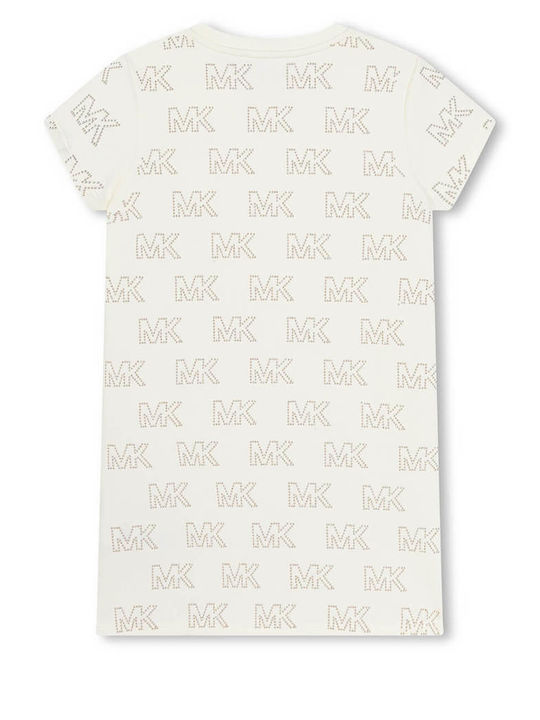 Michael Kors Kids Dress Short Sleeve Beige