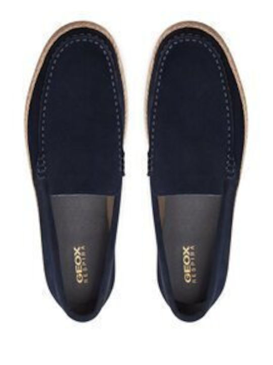 U Pantelleria Suede Ανδρικές Εσπαντρίγιες σε Μπλε Χρώμα