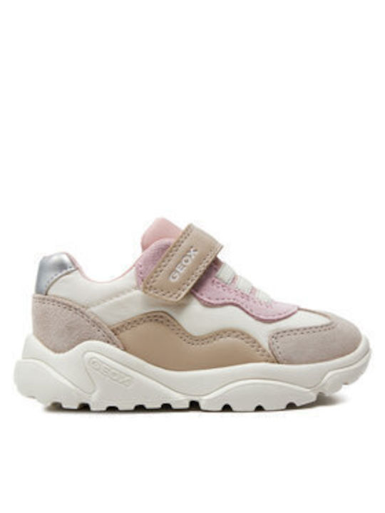 Geox Kids Sneakers with Scratch Beige