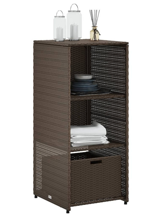vidaXL Outdoor Storage Box Brown L50xW55xH115cm