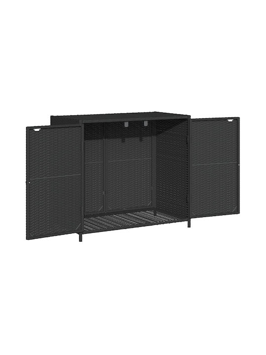 vidaXL Outdoor Storage Box Black L83xW45xH76cm