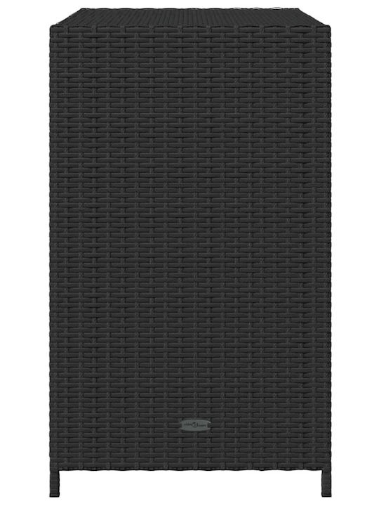 vidaXL Outdoor Storage Box Black L83xW45xH76cm