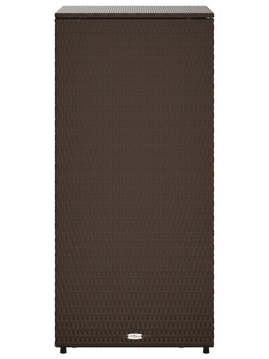 vidaXL Outdoor Storage Box Brown L50xW55xH115cm