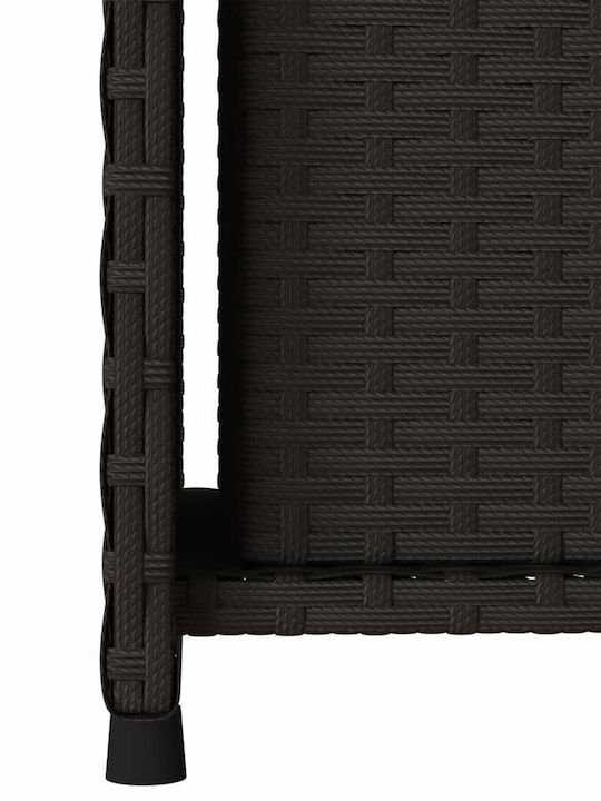 vidaXL Cutie de depozitare pentru exterior Rattan Negru L50xW55xH115buc