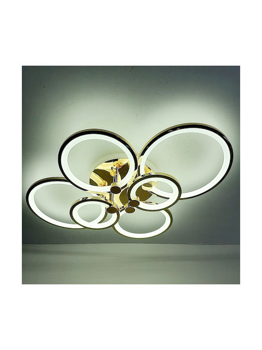 Ceiling Mount Light 90pcs Gold with Integrated LED and Remote Control