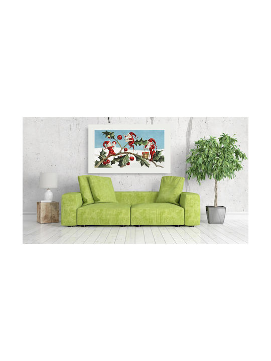 Santa Gemälde auf Leinwand 120x80cm