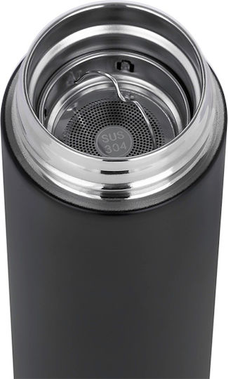 N'Oveen Bottle Thermos Stainless Steel 450ml Black