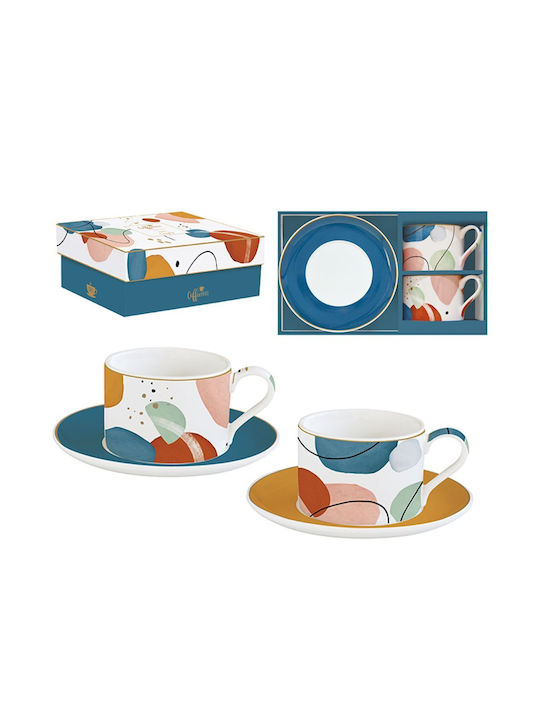 Easy-Life Porcelain Coffee Cup Set 240ml Multicolour 2pcs