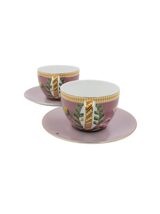PiP Studio La Majorelle Set of Cups Tea Porcelain Multicolored 280ml 2pcs