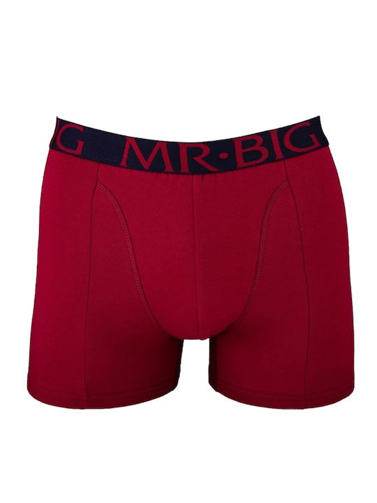 Mr.Big Herren Boxershorts Bordeaux 1Packung