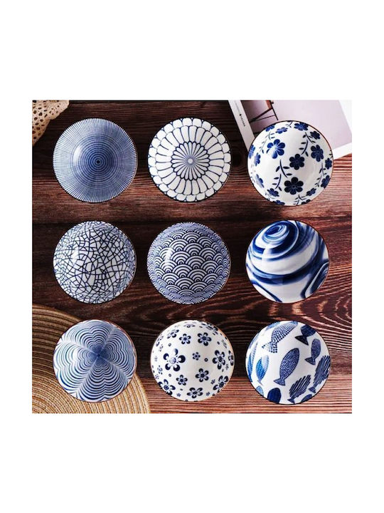 Duo Blau Servierschalen Set 2 Porzellan Servierschalen Durchmesser 11 cm Blaue