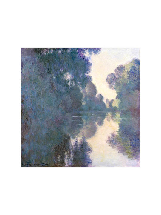 Morning On Seine Near Giverny 1897 Painting on Canvas 80x80cm