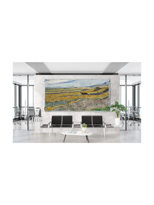 Vincent Van Gogh - Enclosed Field With Ploughman Gemälde Kopie von Van Gogh auf Leinwand 65x40cm