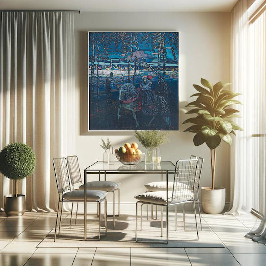 Riding Painting on Canvas 110x110cm