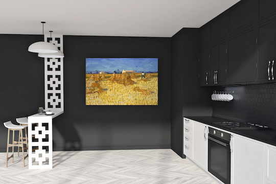 Vincent Van Gogh - Corn Harvest In Provence Painting Copy of Van Gogh on Canvas 50x40cm