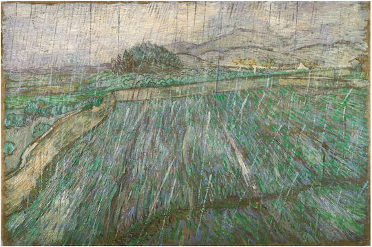 Vincent Willem Van Gogh, Dutch - Rain Картина Копие на Ван Гог Платнен 50x40см
