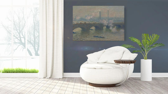 Claude Monet's Waterloo Bridge, Gray Day (1903) Картина Платнен 90x60см