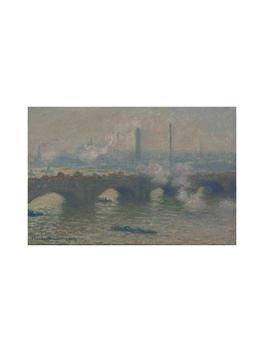 Claude Monet's Waterloo Bridge, Gray Day (1903) Картина Платнен 90x60см