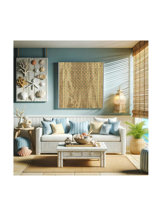 Brocade Tablou Metalic 120x120cm