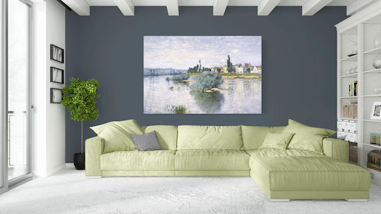 Claude Monet's The Seine At Lavacourt (1880) Painting on Canvas 80x50cm