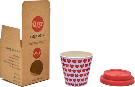QuyCup Love Купа Керамика с капак Многоцветен 90мл 1бр