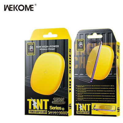 WK Wireless Charger (Qi Pad) 15W Yellows (WP-U165)