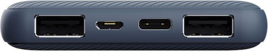 Trust Primo Eco Power Bank 10000mAh 15W cu 2 Porturi USB-A și Port USB-C Albastru