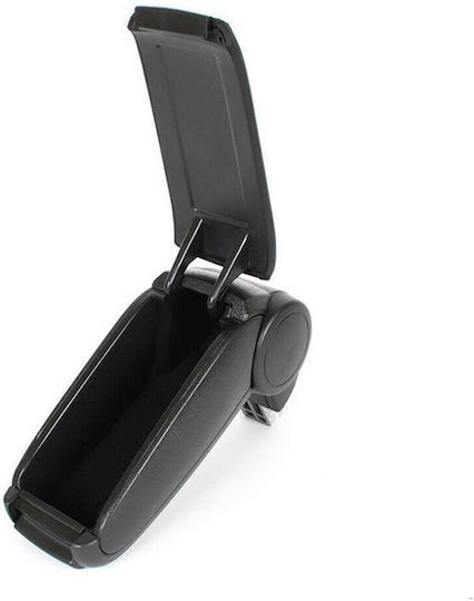 Carner Consolă Cotiera Mașină Din Piele Compatibil cu Volkswagen Polo în culoarea Negru
