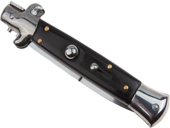 Sicilian Helper Taschenmesser Automatisch Schwarz in Hülle