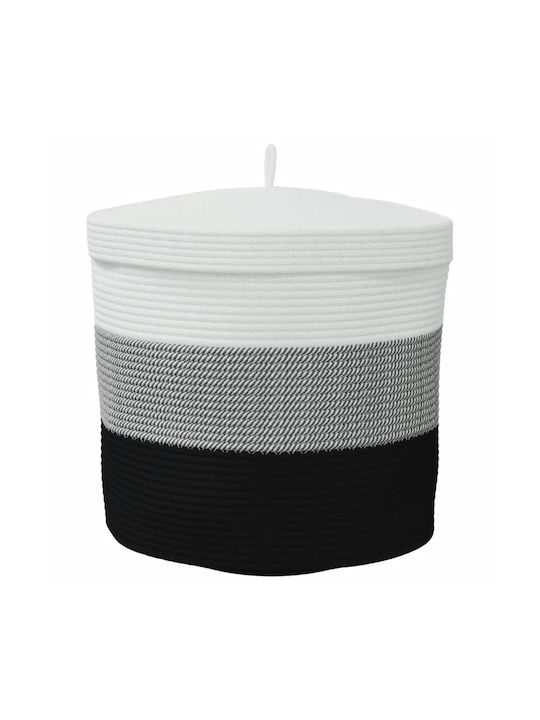 vidaXL Storage Basket Fabric with Lid Multicolour 40x40x35cm 1pcs
