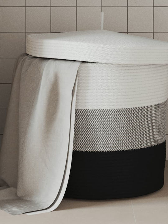 vidaXL Storage Basket Fabric with Lid Multicolour 40x40x35cm 1pcs